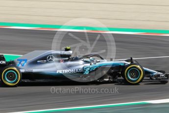 World © Octane Photographic Ltd. Formula 1 – Spanish GP - Practice 1. Mercedes AMG Petronas Motorsport AMG F1 W09 EQ Power+ - Valtteri Bottas. Circuit de Barcelona-Catalunya, Spain. Friday 11th May 2018.