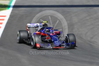 World © Octane Photographic Ltd. Formula 1 – Spanish GP - Practice 1. Scuderia Toro Rosso STR13 – Pierre Gasly. Circuit de Barcelona-Catalunya, Spain. Friday 11th May 2018.