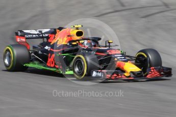 World © Octane Photographic Ltd. Formula 1 – Spanish GP - Practice 1. Aston Martin Red Bull Racing TAG Heuer RB14 – Max Verstappen. Circuit de Barcelona-Catalunya, Spain. Friday 11th May 2018.