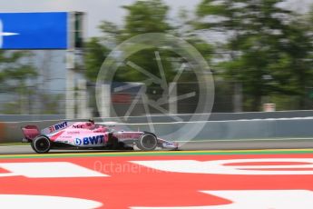 World © Octane Photographic Ltd. Formula 1 – Spanish GP - Practice 1. Sahara Force India VJM11 - Esteban Ocon. Circuit de Barcelona-Catalunya, Spain. Friday 11th May 2018.