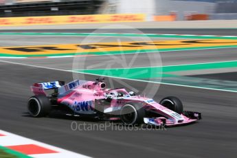 World © Octane Photographic Ltd. Formula 1 – Spanish GP - Practice 1. Sahara Force India VJM11 - Sergio Perez. Circuit de Barcelona-Catalunya, Spain. Friday 11th May 2018.
