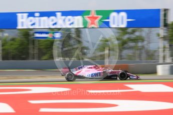 World © Octane Photographic Ltd. Formula 1 – Spanish GP - Practice 1. Sahara Force India VJM11 - Esteban Ocon. Circuit de Barcelona-Catalunya, Spain. Friday 11th May 2018.