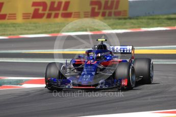 World © Octane Photographic Ltd. Formula 1 – Spanish GP - Practice 1. Scuderia Toro Rosso STR13 – Pierre Gasly. Circuit de Barcelona-Catalunya, Spain. Friday 11th May 2018.