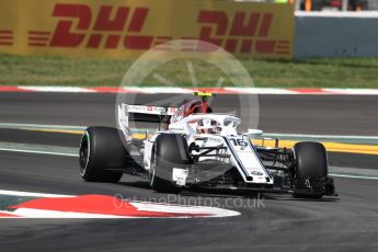 World © Octane Photographic Ltd. Formula 1 – Spanish GP - Practice 1. Alfa Romeo Sauber F1 Team C37 – Charles Leclerc. Circuit de Barcelona-Catalunya, Spain. Friday 11th May 2018.