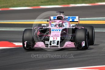 World © Octane Photographic Ltd. Formula 1 – Spanish GP - Practice 1. Sahara Force India VJM11 - Sergio Perez. Circuit de Barcelona-Catalunya, Spain. Friday 11th May 2018.