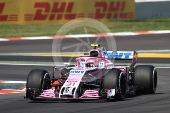 World © Octane Photographic Ltd. Formula 1 – Spanish GP - Practice 1. Sahara Force India VJM11 - Esteban Ocon. Circuit de Barcelona-Catalunya, Spain. Friday 11th May 2018.