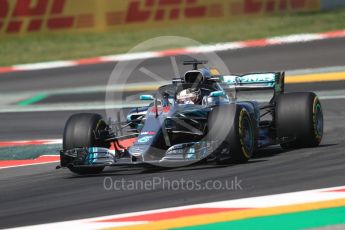 World © Octane Photographic Ltd. Formula 1 – Spanish GP - Practice 1. Mercedes AMG Petronas Motorsport AMG F1 W09 EQ Power+ - Lewis Hamilton. Circuit de Barcelona-Catalunya, Spain. Friday 11th May 2018.