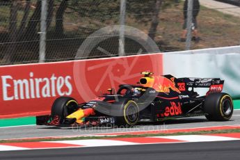 World © Octane Photographic Ltd. Formula 1 – Spanish GP - Practice 1. Aston Martin Red Bull Racing TAG Heuer RB14 – Max Verstappen. Circuit de Barcelona-Catalunya, Spain. Friday 11th May 2018.