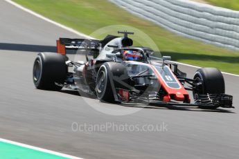World © Octane Photographic Ltd. Formula 1 – Spanish GP - Practice 2. Haas F1 Team VF-18 – Romain Grosjean. Circuit de Barcelona-Catalunya, Spain. Friday 11th May 2018.