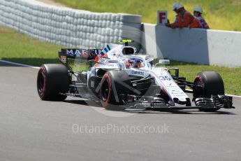 World © Octane Photographic Ltd. Formula 1 – Spanish GP - Practice 2. Williams Martini Racing FW41 – Sergey Sirotkin and Williams Martini Racing FW41 – Sergey Sirotkin. Circuit de Barcelona-Catalunya, Spain. Friday 11th May 2018.