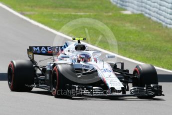 World © Octane Photographic Ltd. Formula 1 – Spanish GP - Practice 2. Williams Martini Racing FW41 – Sergey Sirotkin. Circuit de Barcelona-Catalunya, Spain. Friday 11th May 2018.