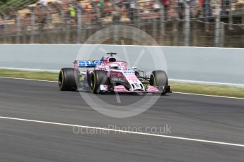 World © Octane Photographic Ltd. Formula 1 – Spanish GP - Practice 2. Sahara Force India VJM11 - Sergio Perez. Circuit de Barcelona-Catalunya, Spain. Friday 11th May 2018.