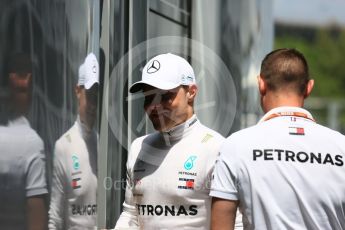 World © Octane Photographic Ltd. Formula 1 – Spanish GP - Practice 2. Mercedes AMG Petronas Motorsport AMG F1 W09 EQ Power+ - Valtteri Bottas. Circuit de Barcelona-Catalunya, Spain. Friday 11th May 2018.