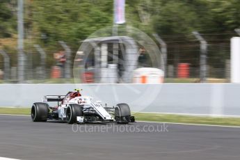 World © Octane Photographic Ltd. Formula 1 – Spanish GP - Practice 2. Alfa Romeo Sauber F1 Team C37 – Charles Leclerc. Circuit de Barcelona-Catalunya, Spain. Friday 11th May 2018.