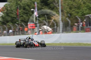 World © Octane Photographic Ltd. Formula 1 – Spanish GP - Practice 2. Haas F1 Team VF-18 – Kevin Magnussen. Circuit de Barcelona-Catalunya, Spain. Friday 11th May 2018.