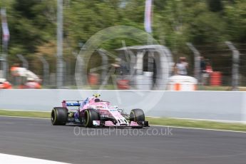 World © Octane Photographic Ltd. Formula 1 – Spanish GP - Practice 2. Sahara Force India VJM11 - Esteban Ocon. Circuit de Barcelona-Catalunya, Spain. Friday 11th May 2018.