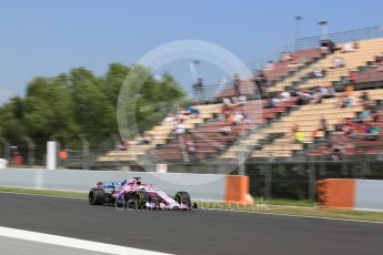 World © Octane Photographic Ltd. Formula 1 – Spanish GP - Practice 2. Sahara Force India VJM11 - Sergio Perez. Circuit de Barcelona-Catalunya, Spain. Friday 11th May 2018.