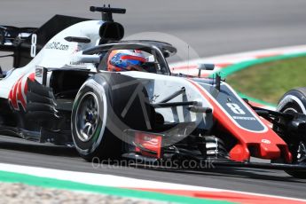 World © Octane Photographic Ltd. Formula 1 – Spanish GP - Friday - Practice 2. Haas F1 Team VF-18 – Romain Grosjean. Circuit de Barcelona-Catalunya, Spain. Friday 11th May 2018.