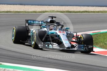 World © Octane Photographic Ltd. Formula 1 – Spanish GP - Friday - Practice 2. Mercedes AMG Petronas Motorsport AMG F1 W09 EQ Power+ - Lewis Hamilton. Circuit de Barcelona-Catalunya, Spain. Friday 11th May 2018.