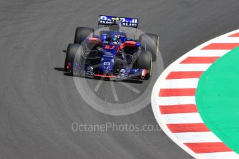 World © Octane Photographic Ltd. Formula 1 – Spanish GP - Friday - Practice 2. Scuderia Toro Rosso STR13 – Pierre Gasly. Circuit de Barcelona-Catalunya, Spain. Friday 11th May 2018.
