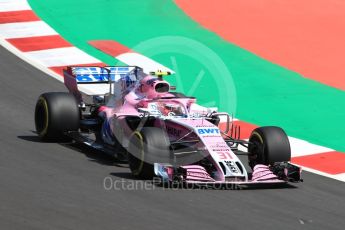 World © Octane Photographic Ltd. Formula 1 – Spanish GP - Friday - Practice 2. Sahara Force India VJM11 - Esteban Ocon. Circuit de Barcelona-Catalunya, Spain. Friday 11th May 2018.