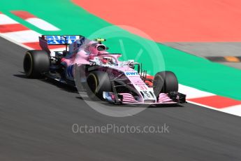 World © Octane Photographic Ltd. Formula 1 – Spanish GP - Friday - Practice 2. Sahara Force India VJM11 - Esteban Ocon. Circuit de Barcelona-Catalunya, Spain. Friday 11th May 2018.
