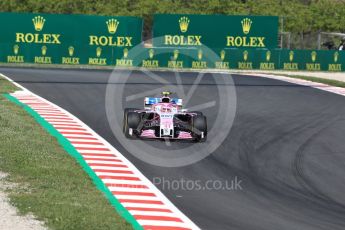 World © Octane Photographic Ltd. Formula 1 – Spanish GP - Friday - Practice 2. Sahara Force India VJM11 - Esteban Ocon. Circuit de Barcelona-Catalunya, Spain. Friday 11th May 2018.