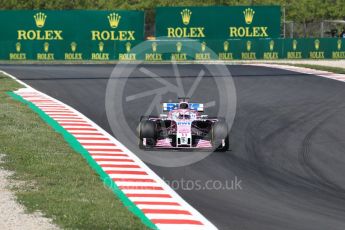 World © Octane Photographic Ltd. Formula 1 – Spanish GP - Friday - Practice 2. Sahara Force India VJM11 - Sergio Perez. Circuit de Barcelona-Catalunya, Spain. Friday 11th May 2018.