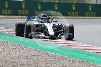 World © Octane Photographic Ltd. Formula 1 – Spanish GP - Friday - Practice 2. Mercedes AMG Petronas Motorsport AMG F1 W09 EQ Power+ - Lewis Hamilton. Circuit de Barcelona-Catalunya, Spain. Friday 11th May 2018.
