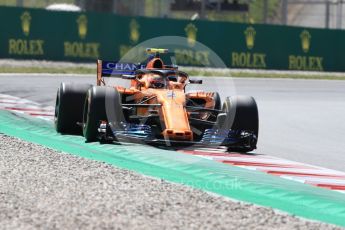 World © Octane Photographic Ltd. Formula 1 – Spanish GP - Friday - Practice 2. McLaren MCL33 – Stoffel Vandoorne. Circuit de Barcelona-Catalunya, Spain. Friday 11th May 2018.