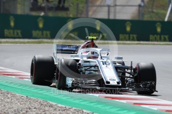 World © Octane Photographic Ltd. Formula 1 – Spanish GP - Friday - Practice 2. Alfa Romeo Sauber F1 Team C37 – Charles Leclerc. Circuit de Barcelona-Catalunya, Spain. Friday 11th May 2018.