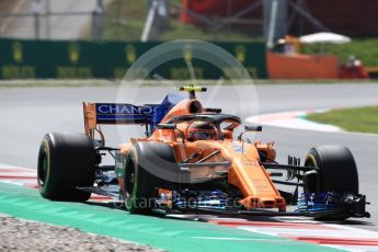 World © Octane Photographic Ltd. Formula 1 – Spanish GP - Friday - Practice 2. McLaren MCL33 – Stoffel Vandoorne. Circuit de Barcelona-Catalunya, Spain. Friday 11th May 2018.