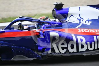 World © Octane Photographic Ltd. Formula 1 – Spanish GP - Saturday Practice 3. Scuderia Toro Rosso STR13 – Brendon Hartley. Circuit de Barcelona-Catalunya, Spain. Saturday 12th May 2018.