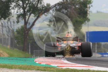 World © Octane Photographic Ltd. Formula 1 – Spanish GP - Saturday Practice 3. Aston Martin Red Bull Racing TAG Heuer RB14 – Daniel Ricciardo. Circuit de Barcelona-Catalunya, Spain. Saturday 12th May 2018.