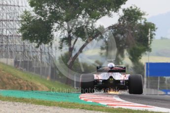 World © Octane Photographic Ltd. Formula 1 – Spanish GP - Saturday - Practice 3. Scuderia Toro Rosso STR13 – Brendon Hartley. Circuit de Barcelona-Catalunya, Spain. Saturday 12th May 2018.