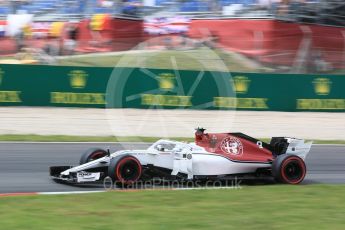 World © Octane Photographic Ltd. Formula 1 – Spanish GP - Saturday Practice 3. Alfa Romeo Sauber F1 Team C37 – Marcus Ericsson. Circuit de Barcelona-Catalunya, Spain. Saturday 12th May 2018.