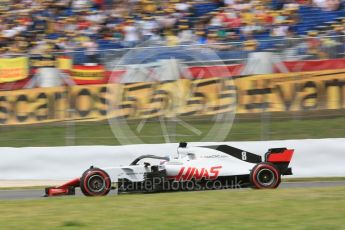 World © Octane Photographic Ltd. Formula 1 – Spanish GP - Saturday Practice 3. Haas F1 Team VF-18 – Romain Grosjean. Circuit de Barcelona-Catalunya, Spain. Saturday 12th May 2018.