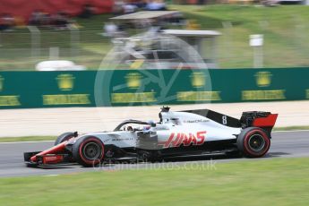 World © Octane Photographic Ltd. Formula 1 – Spanish GP - Saturday Practice 3. Haas F1 Team VF-18 – Romain Grosjean. Circuit de Barcelona-Catalunya, Spain. Saturday 12th May 2018.