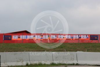 World © Octane Photographic Ltd. Formula 1 – Spanish GP - Saturday - Practice 3. Aston Martin Red Bull Racing TAG Heuer fans. Circuit de Barcelona-Catalunya, Spain. Saturday 12th May 2018.