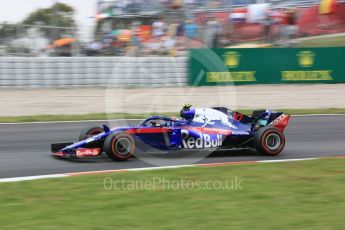 World © Octane Photographic Ltd. Formula 1 – Spanish GP - Saturday Practice 3. Scuderia Toro Rosso STR13 – Pierre Gasly. Circuit de Barcelona-Catalunya, Spain. Saturday 12th May 2018.