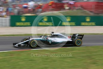 World © Octane Photographic Ltd. Formula 1 – Spanish GP - Saturday Practice 3. Mercedes AMG Petronas Motorsport AMG F1 W09 EQ Power+ - Lewis Hamilton. Circuit de Barcelona-Catalunya, Spain. Saturday 12th May 2018.