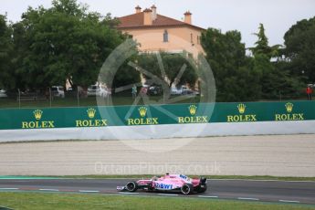 World © Octane Photographic Ltd. Formula 1 – Spanish GP - Saturday - Practice 3. Sahara Force India VJM11 - Esteban Ocon. Circuit de Barcelona-Catalunya, Spain. Saturday 12th May 2018.