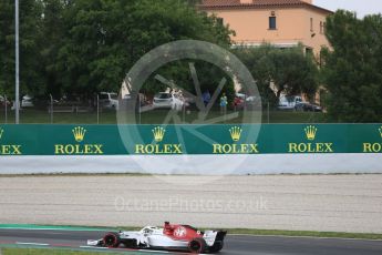 World © Octane Photographic Ltd. Formula 1 – Spanish GP - Saturday Practice 3. Alfa Romeo Sauber F1 Team C37 – Marcus Ericsson. Circuit de Barcelona-Catalunya, Spain. Saturday 12th May 2018.