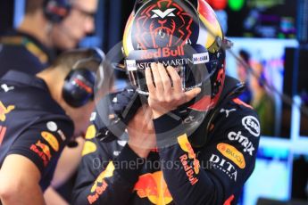 World © Octane Photographic Ltd. Formula 1 – Spanish GP - Saturday - Practice 3. Aston Martin Red Bull Racing TAG Heuer RB14 – Max Verstappen. Circuit de Barcelona-Catalunya, Spain. Saturday 12th May 2018.