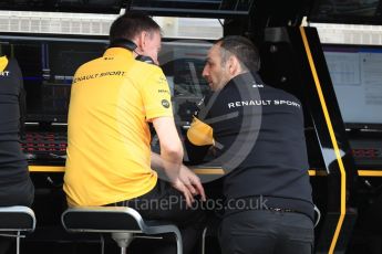 World © Octane Photographic Ltd. Formula 1 - Spanish GP - Saturday Practice 3. Cyril Abiteboul - Managing Director of Renault Sport Racing Formula 1 Team. Circuit de Barcelona-Catalunya, Spain. Saturday 12th May 2018.