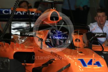 World © Octane Photographic Ltd. Formula 1 – Spanish GP - Saturday Practice 3. McLaren MCL33 – Fernando Alonso. Circuit de Barcelona-Catalunya, Spain. Saturday 12th May 2018.