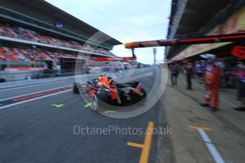 World © Octane Photographic Ltd. Formula 1 – Spanish GP - Saturday Practice 3. Aston Martin Red Bull Racing TAG Heuer RB14 – Max Verstappen. Circuit de Barcelona-Catalunya, Spain. Saturday 12th May 2018.