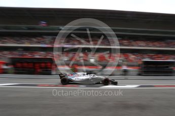 World © Octane Photographic Ltd. Formula 1 – Spanish GP - Saturday Practice 3. Williams Martini Racing FW41 – Lance Stroll. Circuit de Barcelona-Catalunya, Spain. Saturday 12th May 2018.