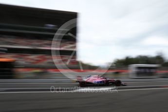 World © Octane Photographic Ltd. Formula 1 – Spanish GP - Saturday - Practice 3. Sahara Force India VJM11 - Sergio Perez. Circuit de Barcelona-Catalunya, Spain. Saturday 12th May 2018.