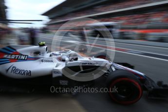 World © Octane Photographic Ltd. Formula 1 – Spanish GP - Saturday - Practice 3. Williams Martini Racing FW41 – Sergey Sirotkin. Circuit de Barcelona-Catalunya, Spain. Saturday 12th May 2018.